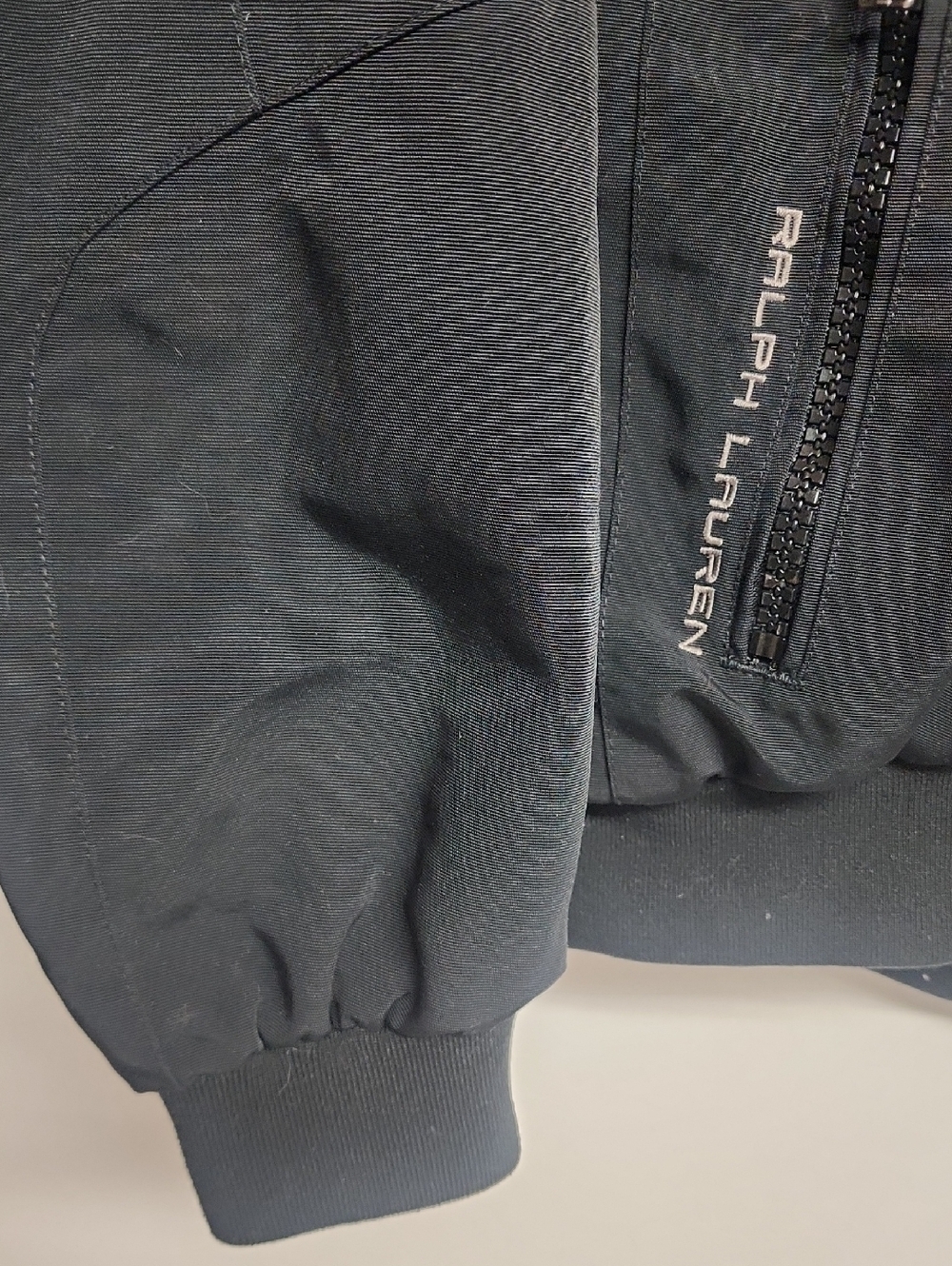Ralph Lauren RLX Unisex Black Softshell Lined Size M Jacket Moto Biker Gorpcore - Picture 5 of 12